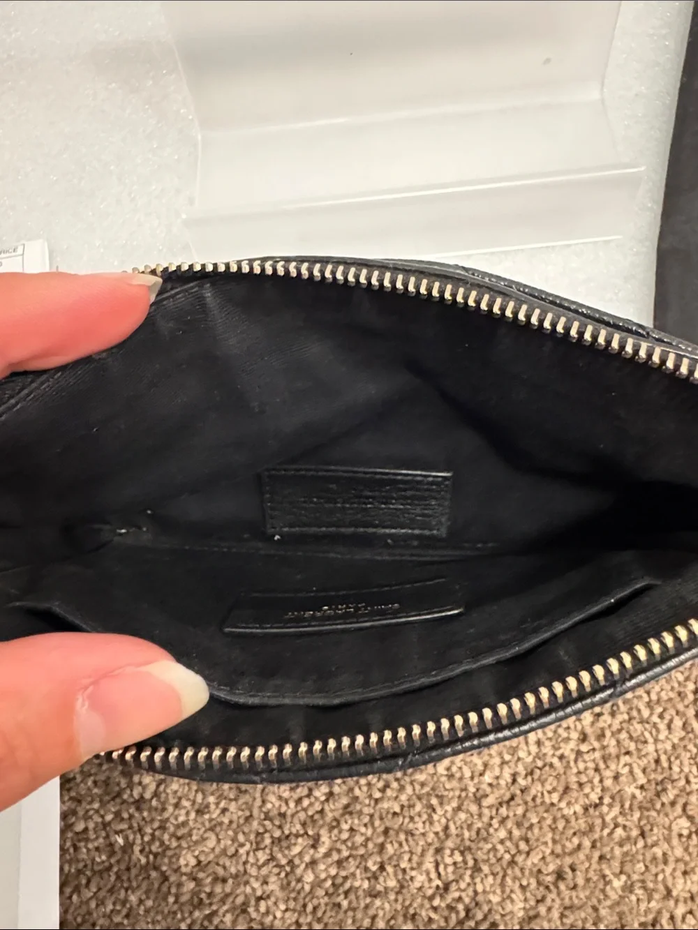 YSL yves saint laurent black monogram quilted wallet clutch with box dustbag - Picture 10 of 10